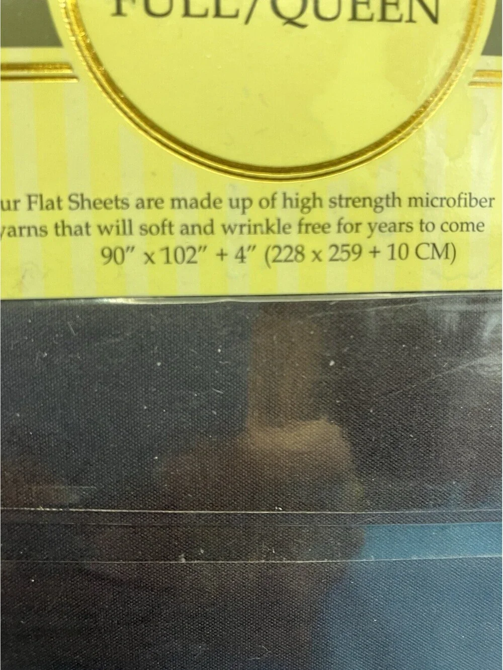 Elegant Comfort Flat Sheet Full/Queen 1500 Thread Quality New Eggplant